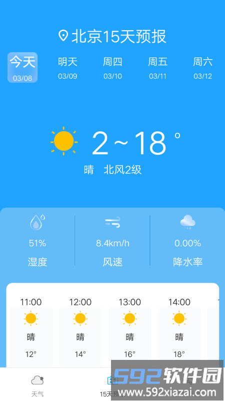 奇趣精准天气app截图2