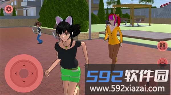 樱花校园逃离三枝跑酷游戏截图3