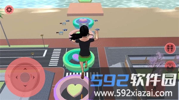 樱花校园逃离三枝跑酷游戏截图4