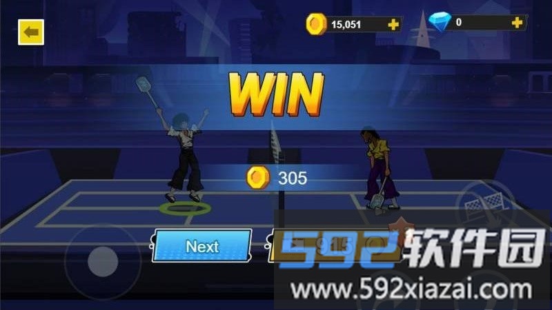 超能羽毛球游戏截图3