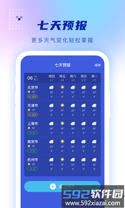 心怡天气app截图2