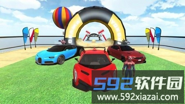 超级英雄巨型坡道游戏截图1