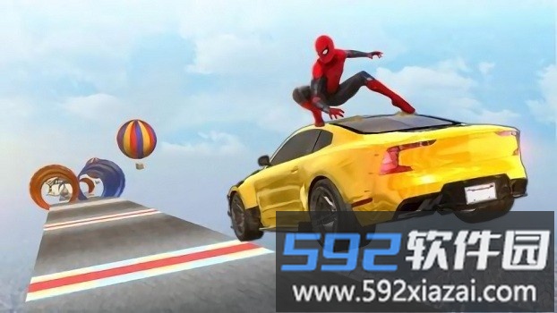 超级英雄巨型坡道游戏截图3