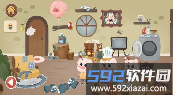 三只小猪之盖房大作战游戏截图1