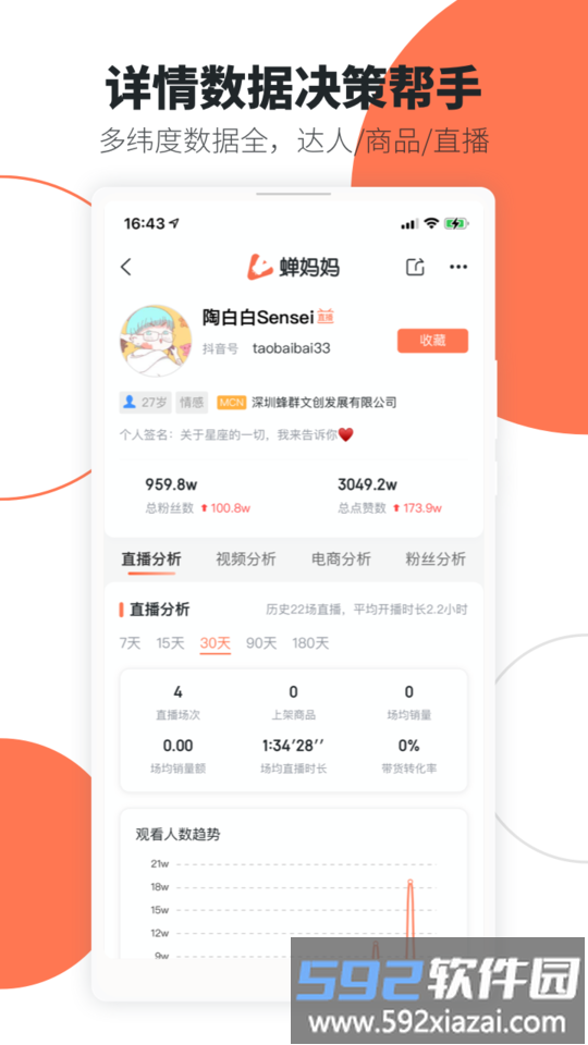 蝉妈妈数据官方版截图2