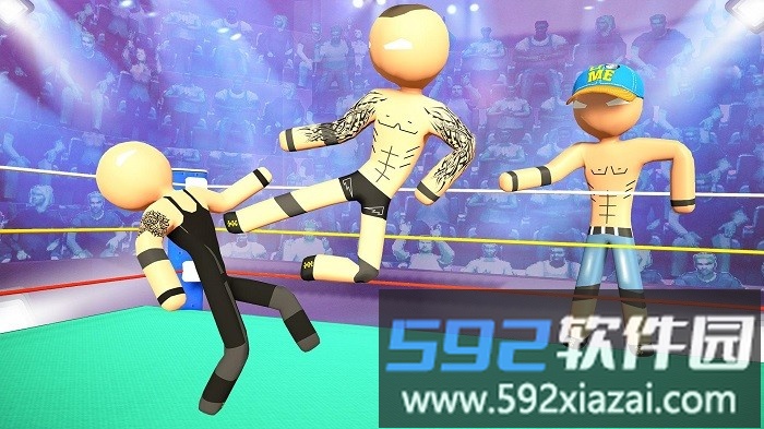 斯蒂克曼摔跤游戏(stickmen wrestling)截图1