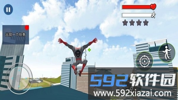 蜘蛛绳索英雄小游戏截图2