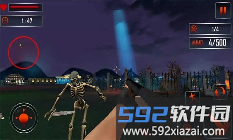 死亡僵尸射手游戏(halloween zombie shooting)截图2