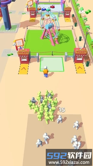 主题公园热潮游戏(theme park rush)截图2