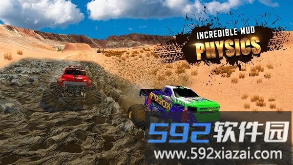 泥泞赛车游戏(mud runner)截图2