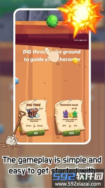 考古挖掘机游戏(Chop Digger)截图2