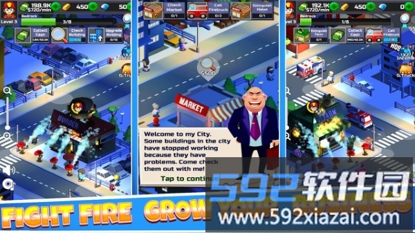 消防救援空闲大亨游戏(fire rescue idle tycoon)截图2