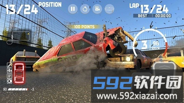 德比汽车破坏模拟器游戏(demolition derby car game)截图1