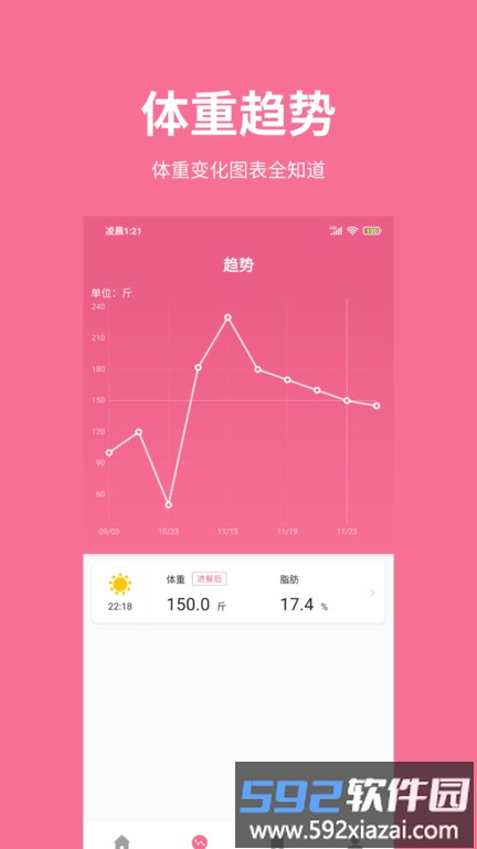体重日记app截图2
