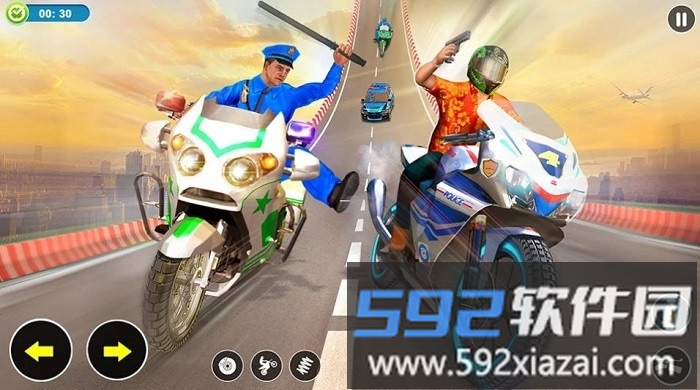 警察特技驾驶游戏(police bike stunks)截图2