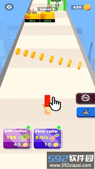 最富枪王最新版(moneygun run)截图1