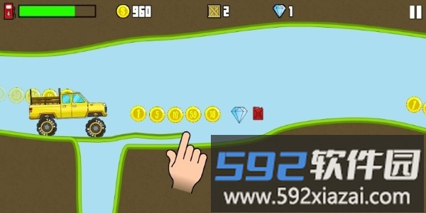 爬山卡车道路绘图游戏(hill climb truck)截图1