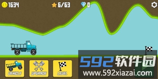 爬山卡车道路绘图游戏(hill climb truck)截图4