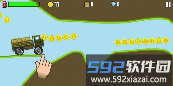 爬山卡车道路绘图游戏(hill climb truck)截图5