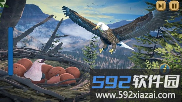 鹰模拟器游戏(Flying Bird Eagle Simulator 3D)截图1
