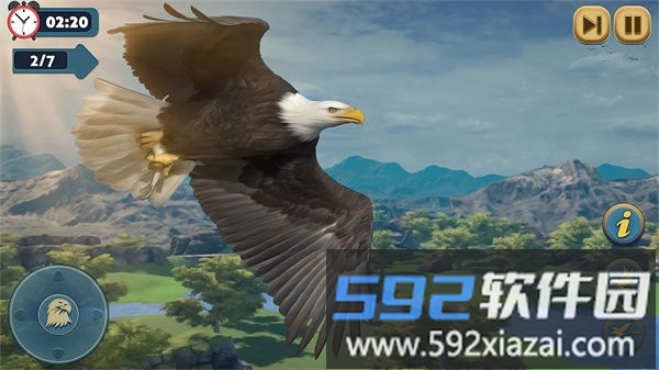鹰模拟器游戏(Flying Bird Eagle Simulator 3D)截图3