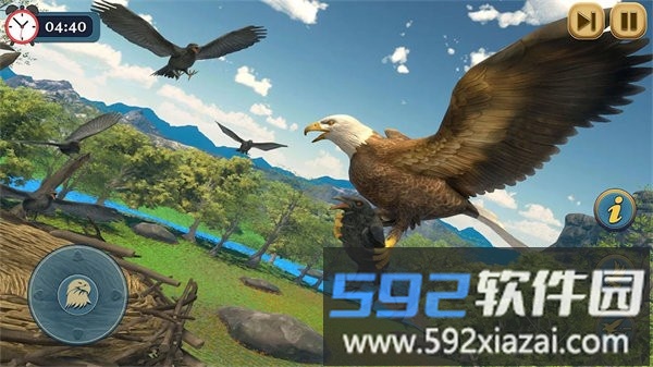 鹰模拟器游戏(Flying Bird Eagle Simulator 3D)截图4