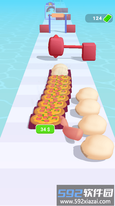 披萨酷跑3d小游戏(pizza run 3d)截图1