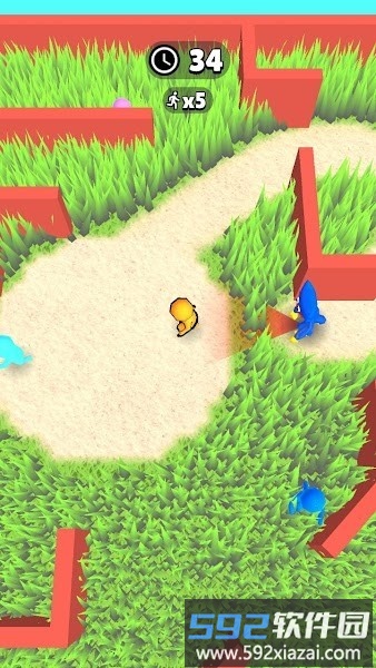 大蓝猫躲猫猫(hide in the grass)截图3