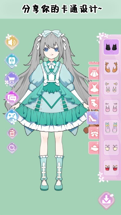 巴啦啦少女换装游戏截图5