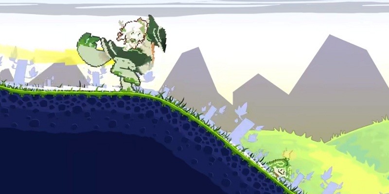 滑草大冒险纳西妲游戏(grassskiing)截图2