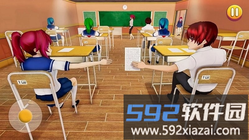 漫画校园女生模拟器游戏(anime high school life)截图3
