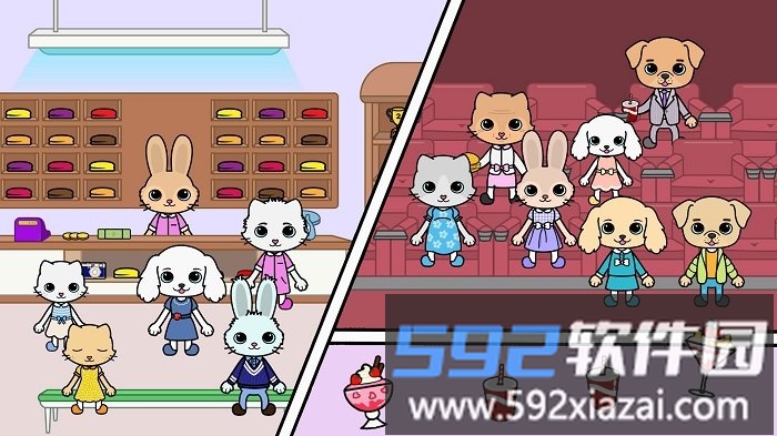 托卡迷你城堡装扮游戏截图1