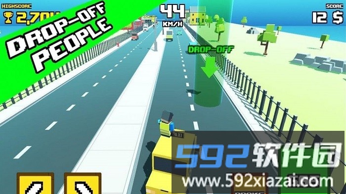 疯狂公路出租车游戏(crazy road taxi madness)截图3
