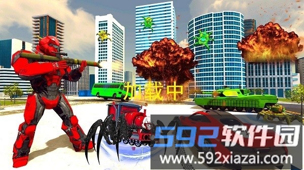 机器人变形火车高铁游戏截图2