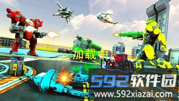 机器人变形火车高铁游戏截图4