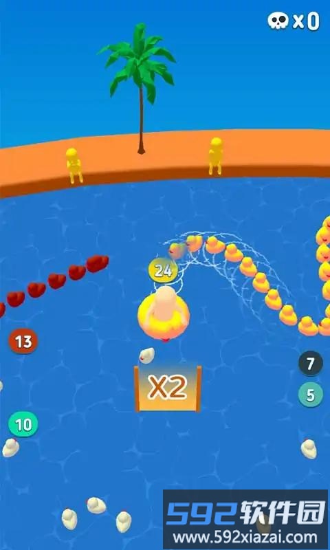 泳池贪吃蛇游戏截图2