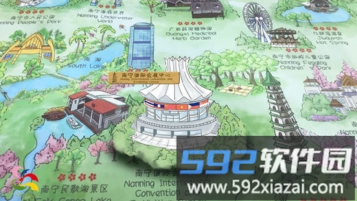 手绘南宁ar地图最新版截图1