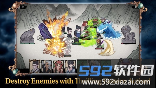 忍者大战随机塔防游戏截图2
