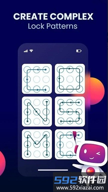 模式锁定屏幕软件(Pattern Lock Screen)截图3