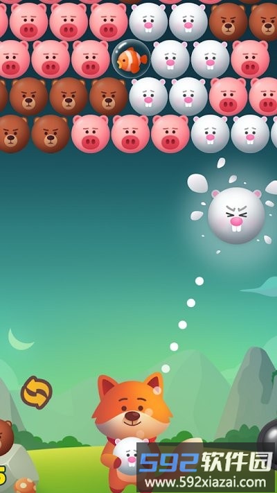 动物泡泡射击游戏截图3