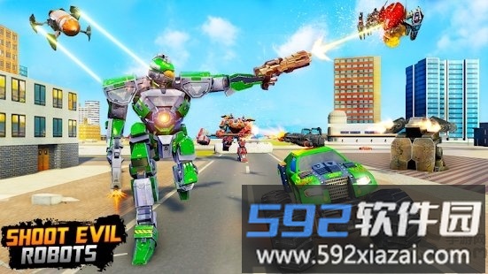 怪物卡车机器人大战游戏截图3