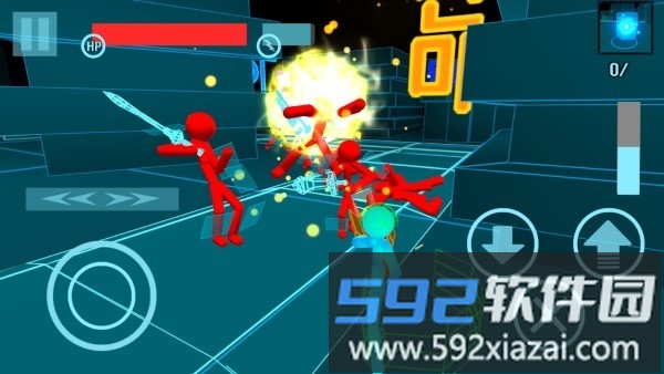火柴人科技战争游戏(stickman neon gun warriors)截图3