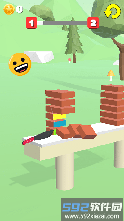 就差一刀小游戏(slice it all knife slicing rush)截图2