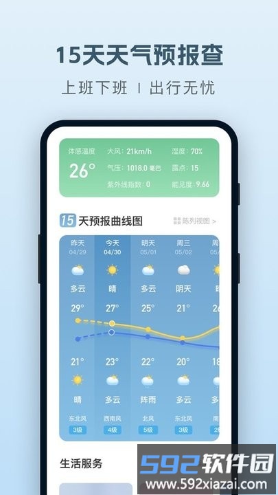 纯净天气预报软件最新版截图1