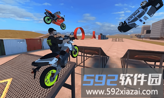 山顶特技摩托游戏截图1