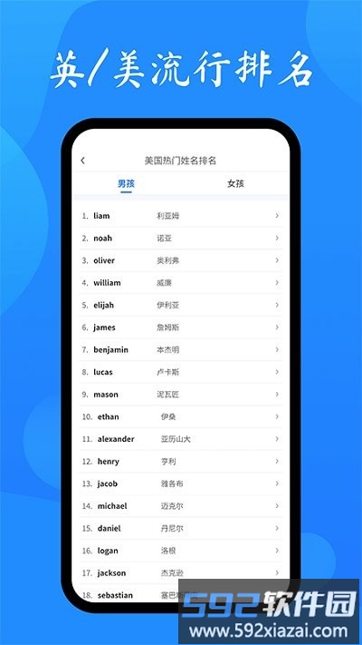 英文名起名取名助手app截图2