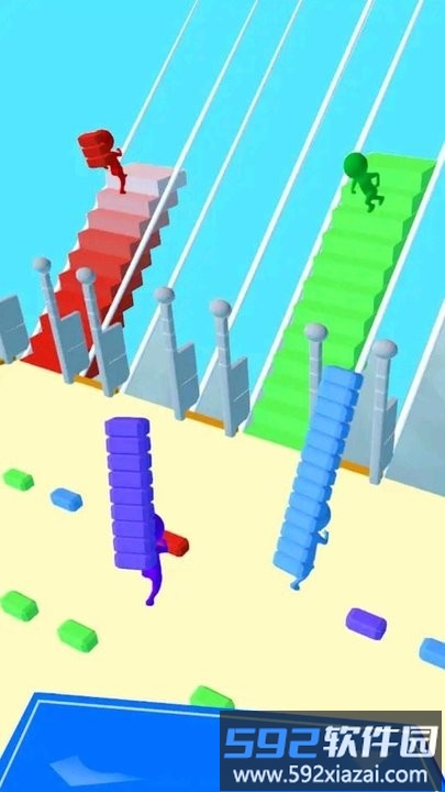 搬砖搭桥竞速游戏截图1