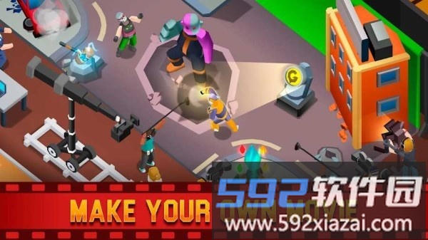 放置电影制片人大亨游戏(Idle Film Maker Tycoon)截图1