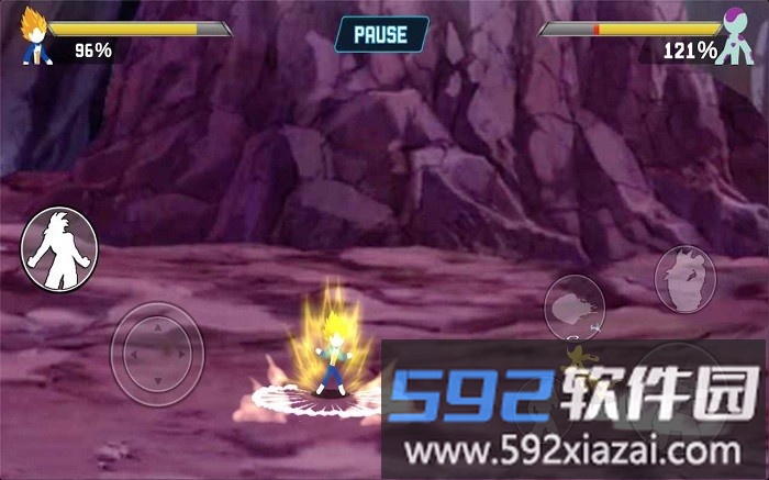 火柴人龙珠格斗对波游戏(z stick)截图1
