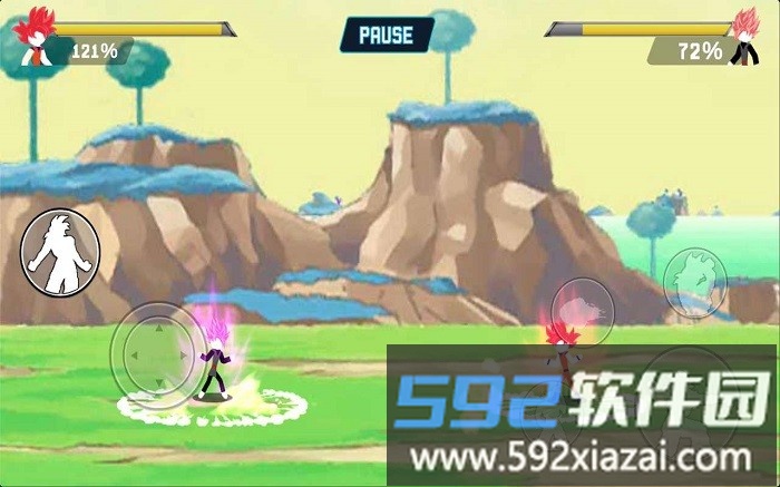 火柴人龙珠格斗对波游戏(z stick)截图3